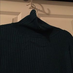 Black turtleneck sweater